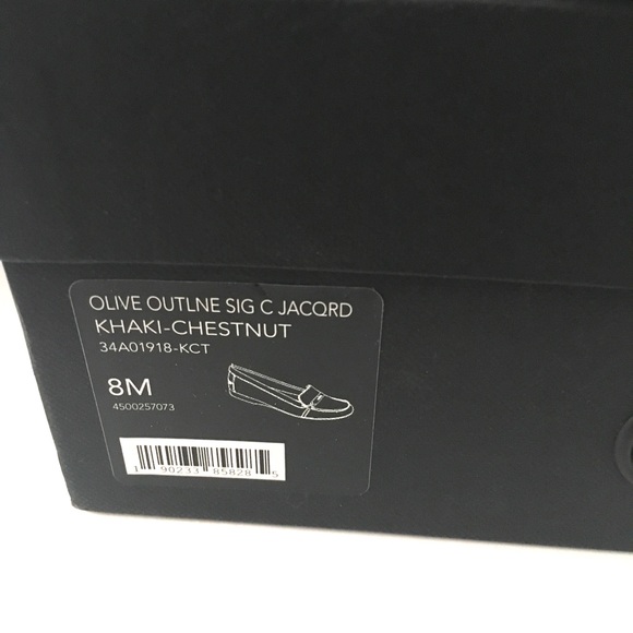 COACH Women's Sig C Jacqrd Size 8M Khaki-chestnut. - Picture 4 of 8